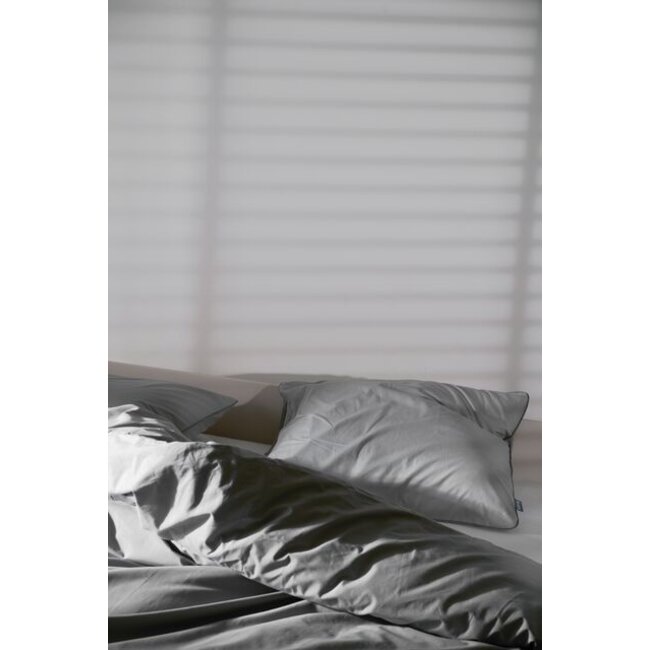 Auping Pearl grey Percale Dekbedovertrek