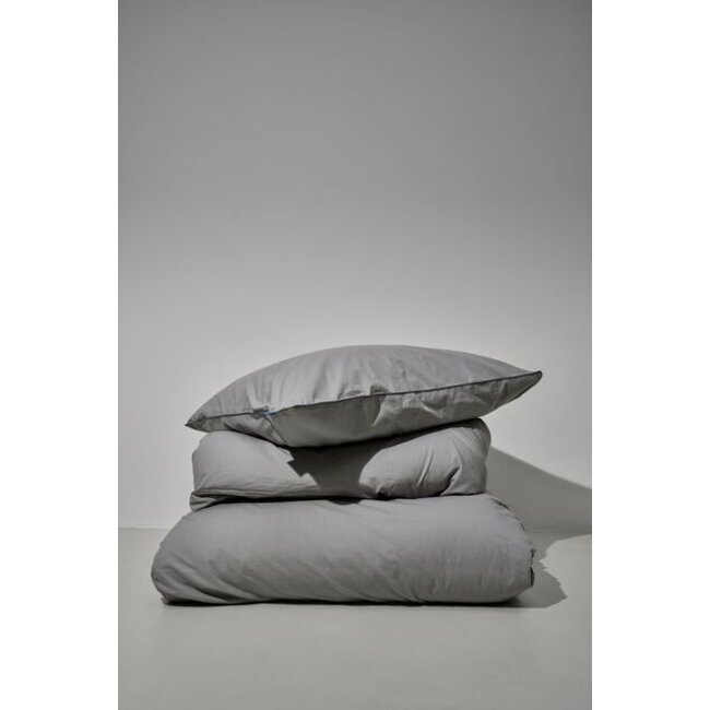 Auping Pearl grey Percale Dekbedovertrek