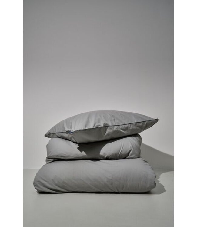 Auping Pearl grey Percale Dekbedovertrek