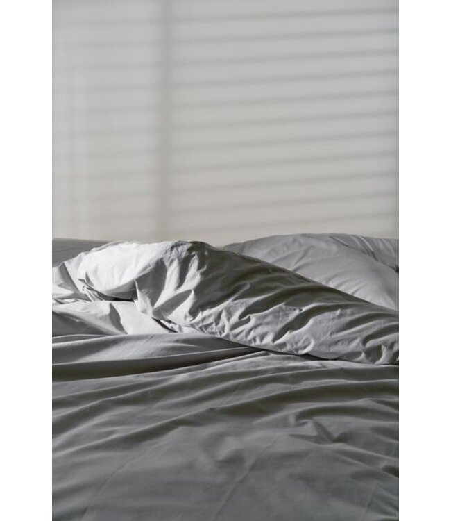 Auping Pearl grey Percale kussenslopen