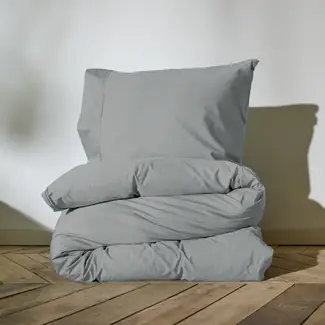 Auping Pearl Grey Satin Dekbedovertrek