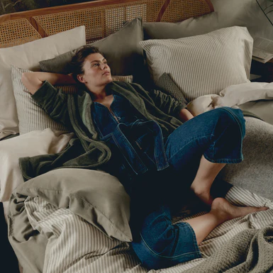 Vandyck home livorno sage green dekbedovertrek