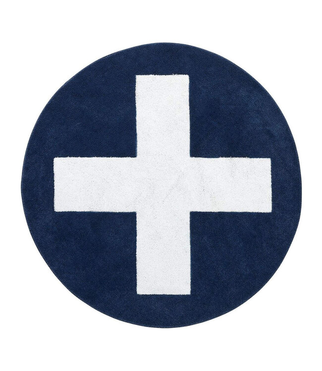 Vloerkleed Blue X, 3D effect Showmodel