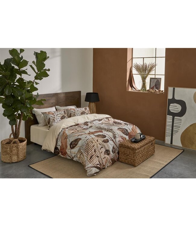Rivièra Maison Sunset Leafs Dekbedovertrek Brown
