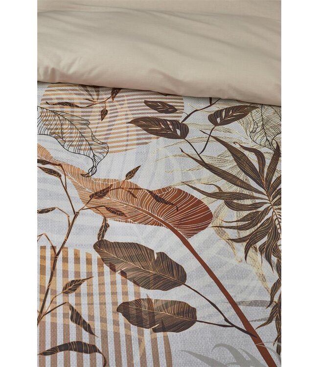 Rivièra Maison Sunset Leafs Dekbedovertrek Brown