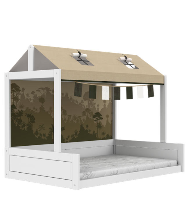 Lifetime Montessoribed 120X200 met dakconstructie