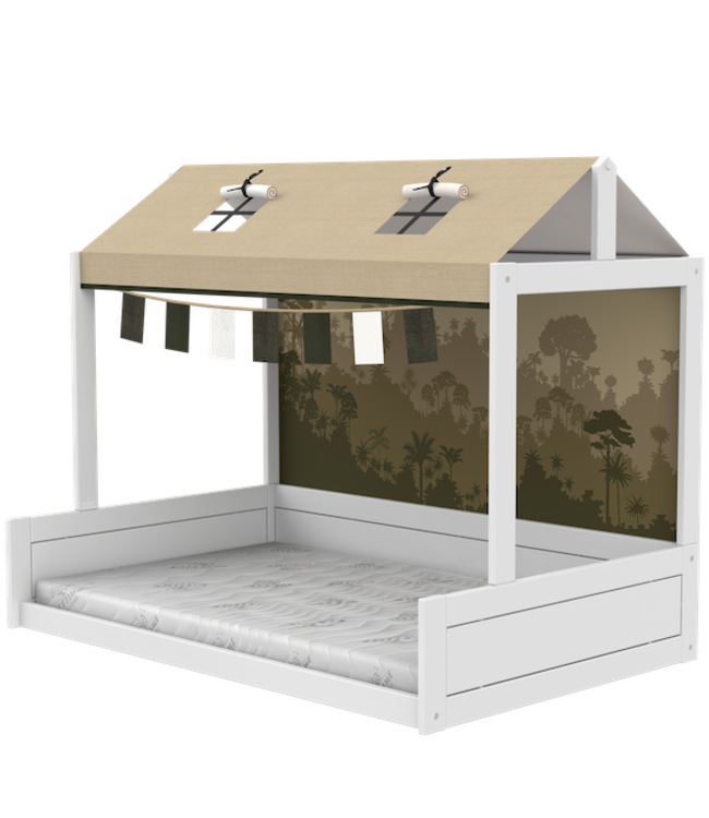 Lifetime Montessoribed 120X200 met dakconstructie