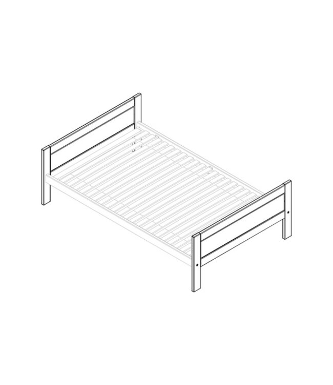 Lifetime bed 120x200