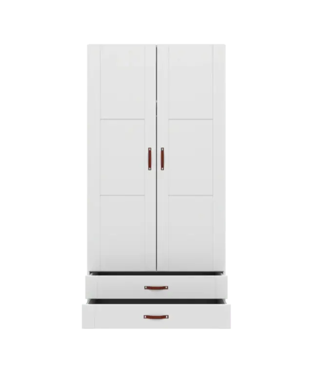 Lifetime kledingkast 100 cm met kastindeling en  2 laden