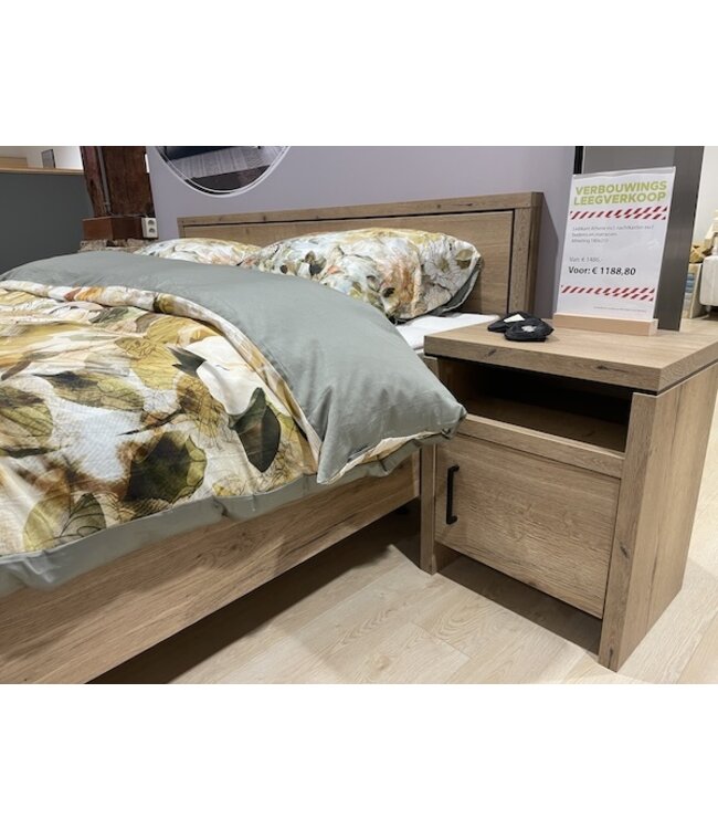 Ledikant Athene Nature 180x210 incl nachtkasten SHOWMODEL