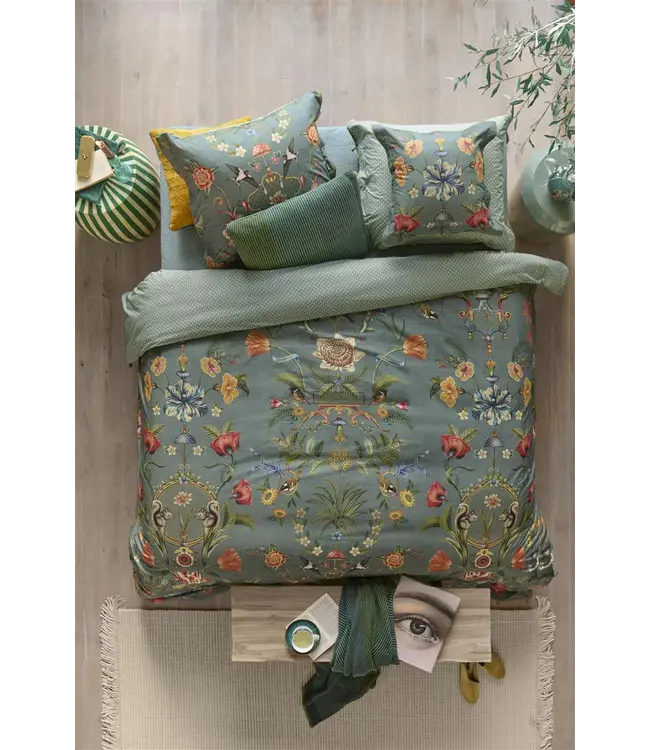 PIP Botanico Verde Blue Dekbedovertrek