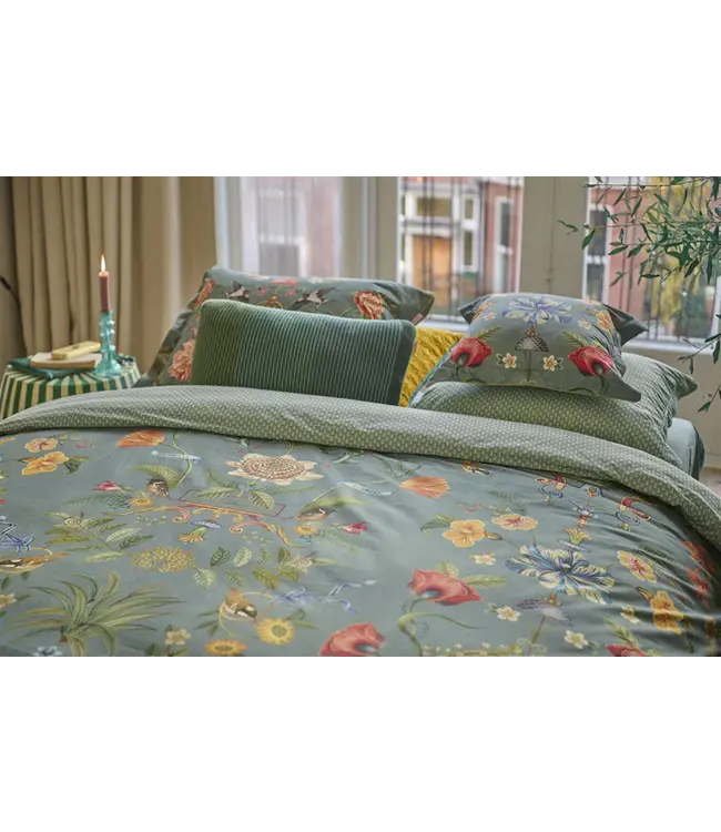 PIP Botanico Verde Blue Dekbedovertrek