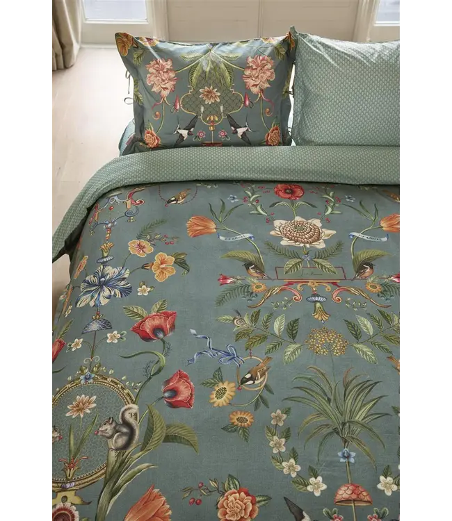PIP Botanico Verde Blue Dekbedovertrek