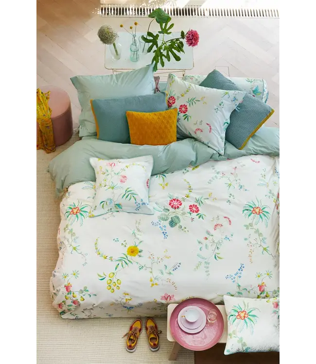 PIP Fleur Grandeur White Dekbedovertrek