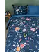 PIP Flower Festival Dark Blue Dekbedovertrek