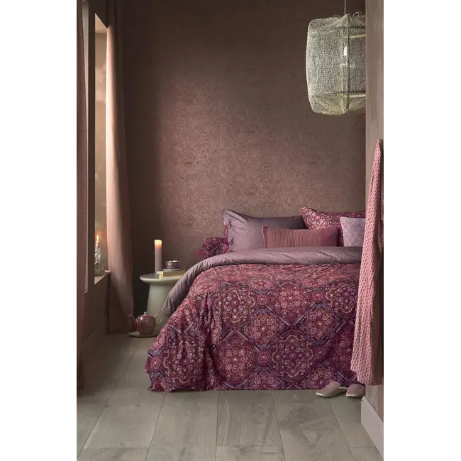 PIP Il Mosaico Dark Red Dekbedovertrek