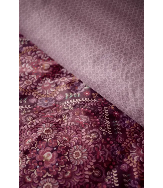 PIP Il Mosaico Dark Red Dekbedovertrek