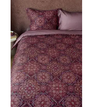 Pip Studio PIP Il Mosaico Dark Red Dekbedovertrek