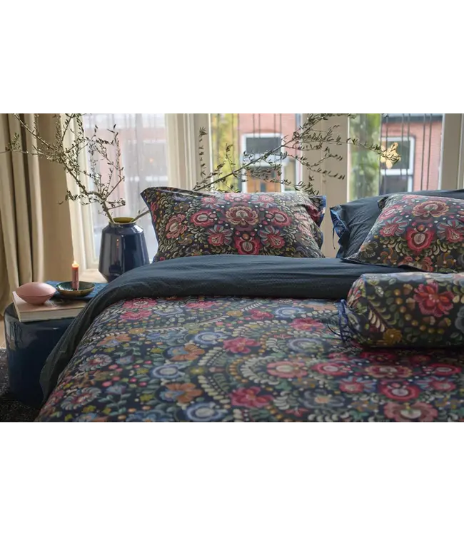 PIP Il Ricamo Dark Blue Dekbedovertrek