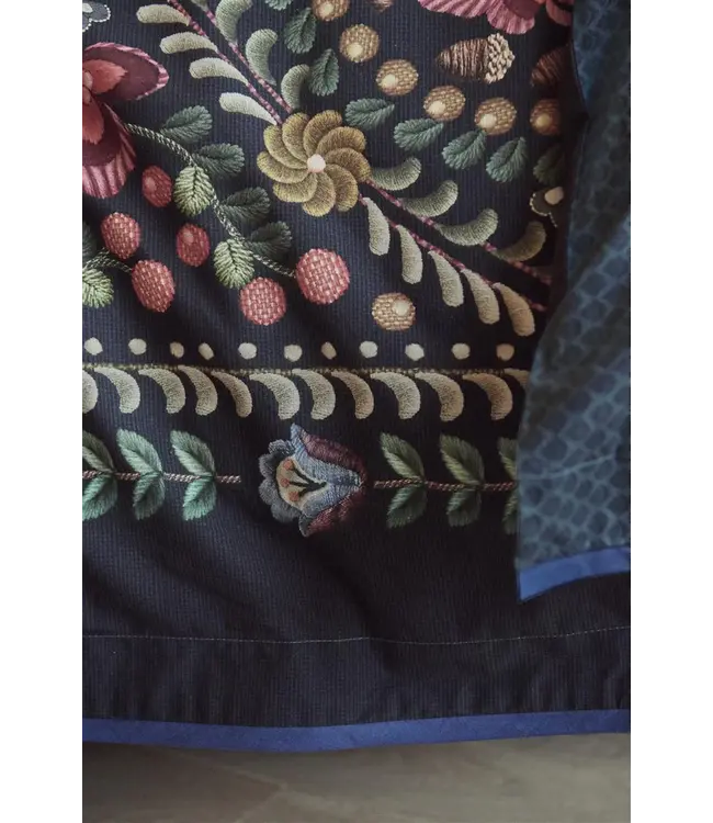 PIP Il Ricamo Dark Blue Dekbedovertrek