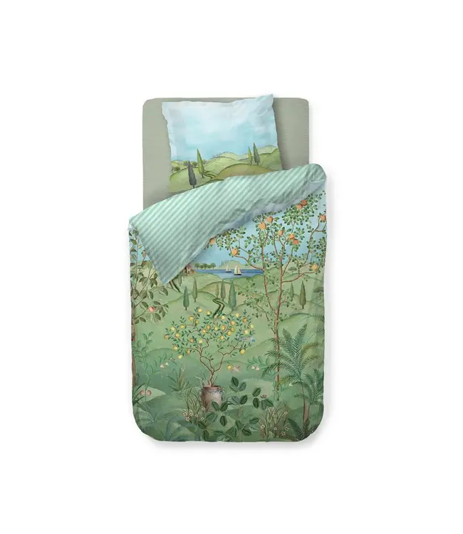 PIP La Campagna Green Dekbedovertrek