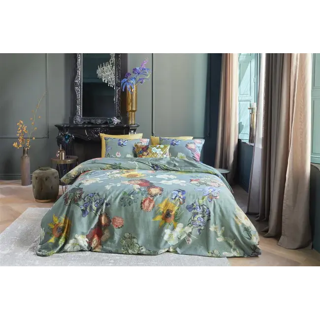 Beddinghouse x Van Gogh Museum Partout des Fleurs dekbedovertrek Green