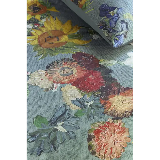 Beddinghouse x Van Gogh Museum Partout des Fleurs dekbedovertrek Green