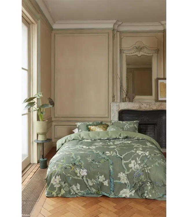 Beddinghouse x Van Gogh Museum Dekbedovertrek Blossoming Groen