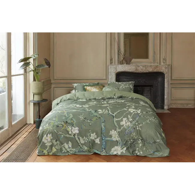 Beddinghouse x Van Gogh Museum Dekbedovertrek Blossoming Groen