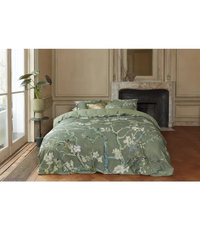 Beddinghouse x Van Gogh Museum Dekbedovertrek Blossoming Groen