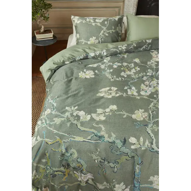Beddinghouse x Van Gogh Museum Dekbedovertrek Blossoming Groen