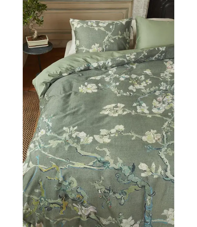 Beddinghouse x Van Gogh Museum Dekbedovertrek Blossoming Groen