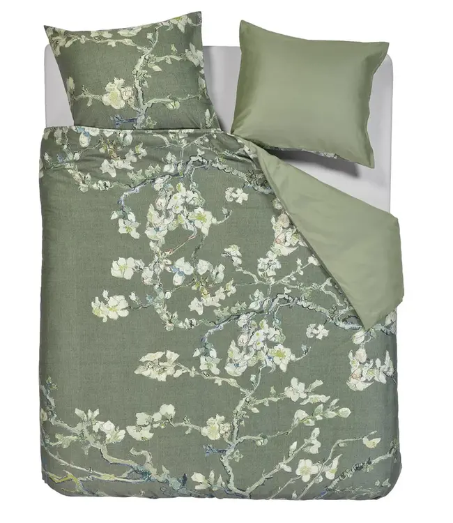 Beddinghouse x Van Gogh Museum Dekbedovertrek Blossoming Groen