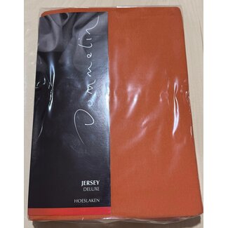 Dommelin Dommelin Jersey de Luxe Hoeslaken 90x200/100x220 kl 52 Terracotta