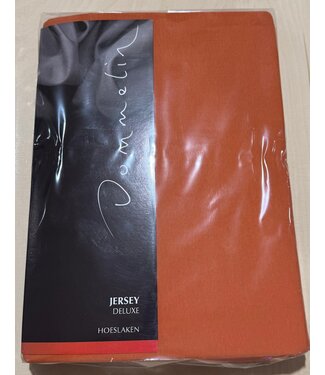 Dommelin Dommelin Jersey de Luxe Hoeslaken 90x200/100x220 kl 52 Terracotta