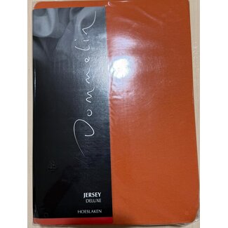 Dommelin Dommelin Jersey de Luxe Hoeslaken 180/200x200/100x220 kl 52 Terracotta