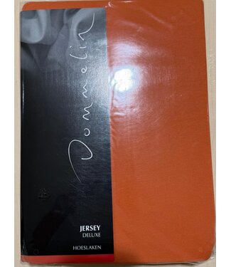 Dommelin Dommelin Jersey de Luxe Hoeslaken 180/200x200/100x220 kl 52 Terracotta