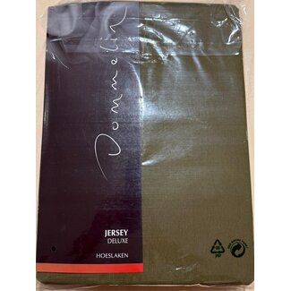 Dommelin Dommelin Jersey de Luxe Hoeslaken 180/200x200/100x220 kl 31 Olijf