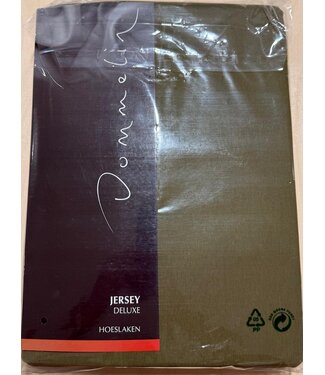 Dommelin Dommelin Jersey de Luxe Hoeslaken 180/200x200/100x220 kl 31 Olijf