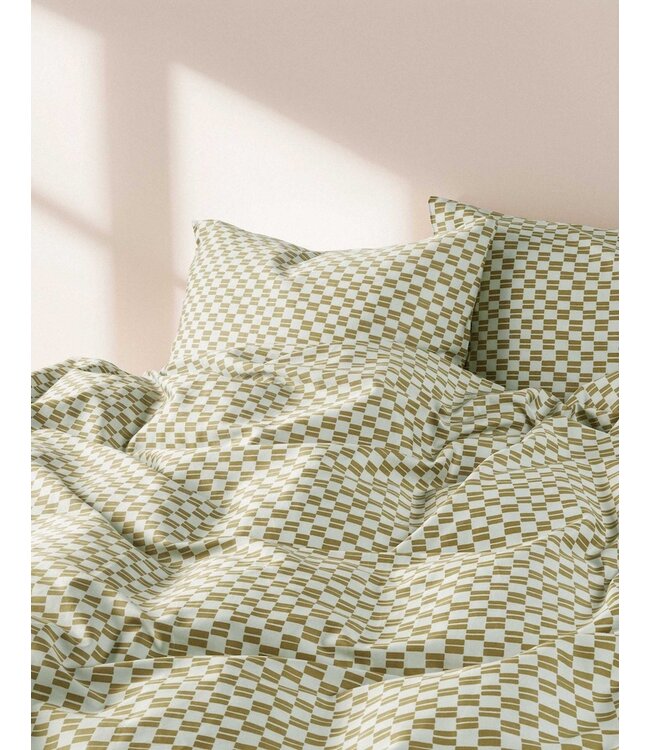 Marc O'Polo Svea Silvery green Dekbedovertrek