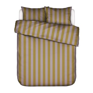 Essenza Essenza Minte Stripe Pale Purple - Olive Dekbedovertrek