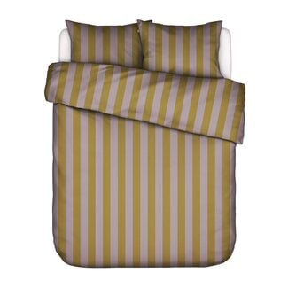 Essenza Minte Stripe Pale Purple - Olive Dekbedovertrek