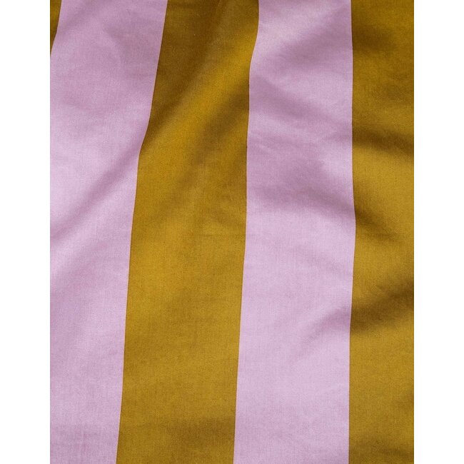 Essenza Minte Stripe Pale Purple - Olive Dekbedovertrek