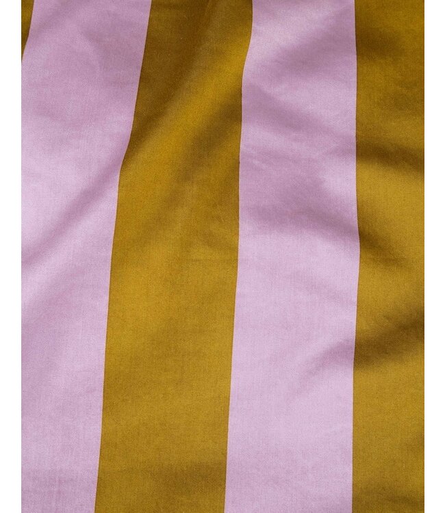 Essenza Minte Stripe Pale Purple - Olive Dekbedovertrek
