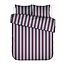 Essenza Minte Stripe Mauve wine - Ice blue Dekbedovertrek