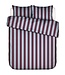 Essenza Minte Stripe Mauve wine - Ice blue Dekbedovertrek