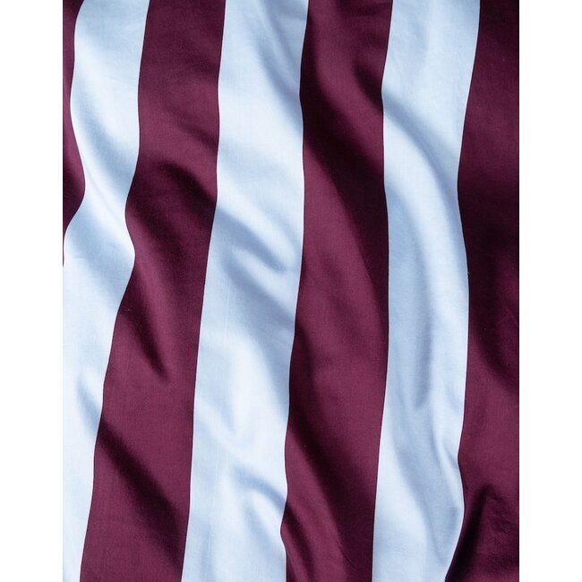 Essenza Minte Stripe Mauve wine - Ice blue Dekbedovertrek