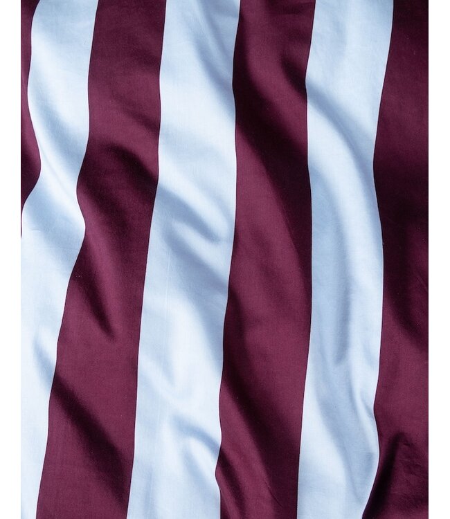 Essenza Minte Stripe Mauve wine - Ice blue Dekbedovertrek