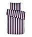 Essenza Minte Stripe Mauve wine - Ice blue Dekbedovertrek