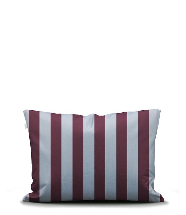 Essenza Minte Stripe Mauve wine - Ice blue Dekbedovertrek